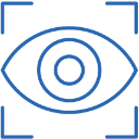 Blue eye icon representing a 'View' or 'Preview' action (visibility toggle).